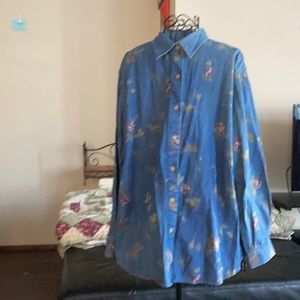 Women’s denim button up